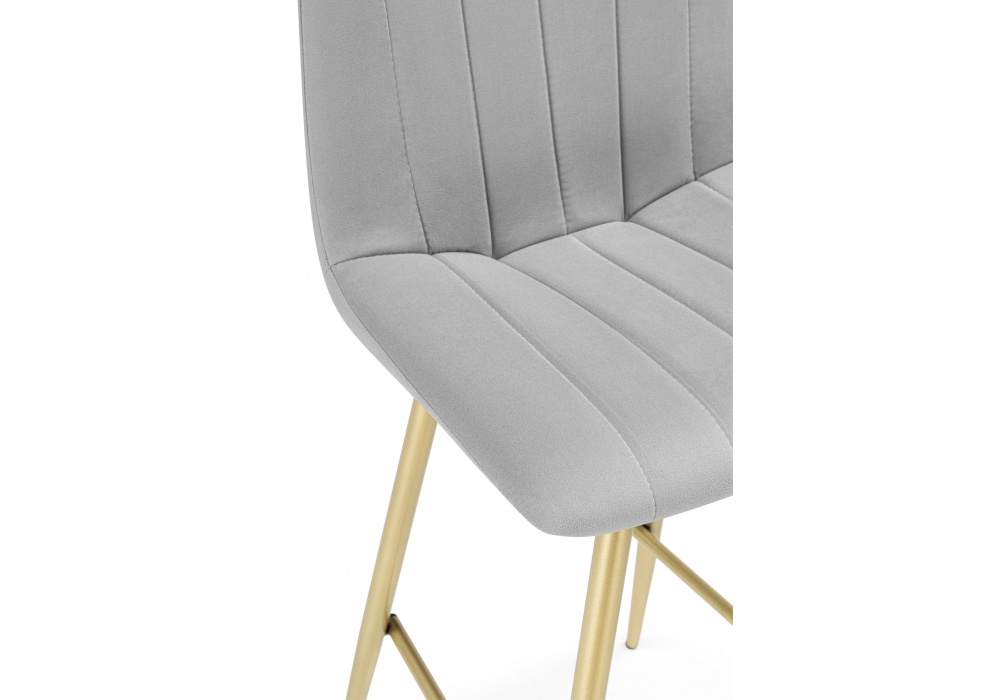 Полубарный стул Дани Мини светло-серый (zd 960) / золотой
