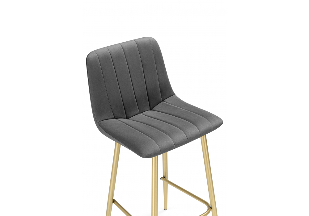 Полубарный стул Дани Мини темно-серый (zd 995) / золотой