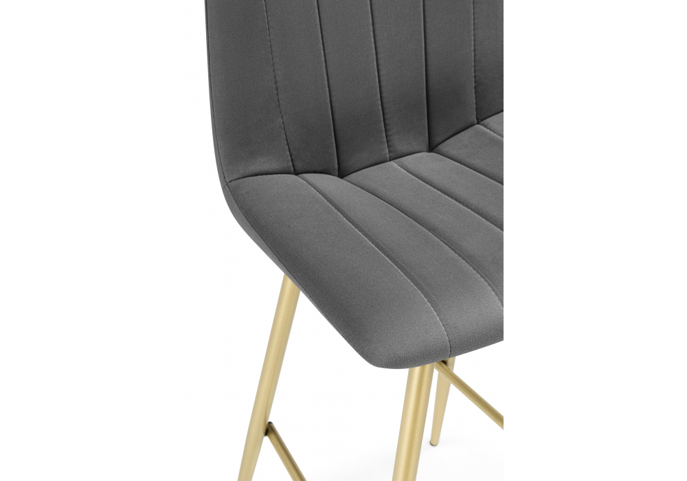 Полубарный стул Дани Мини темно-серый (zd 995) / золотой