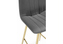 Полубарный стул Дани Мини темно-серый (zd 995) / золотой