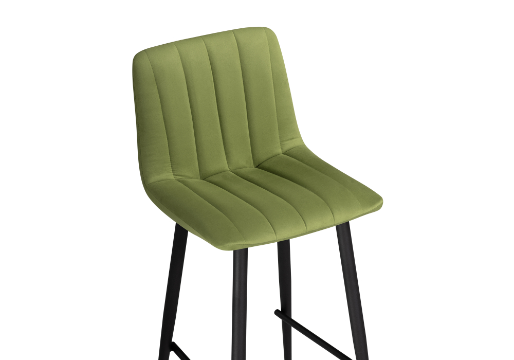 Полубарный стул Дани зеленый / черный