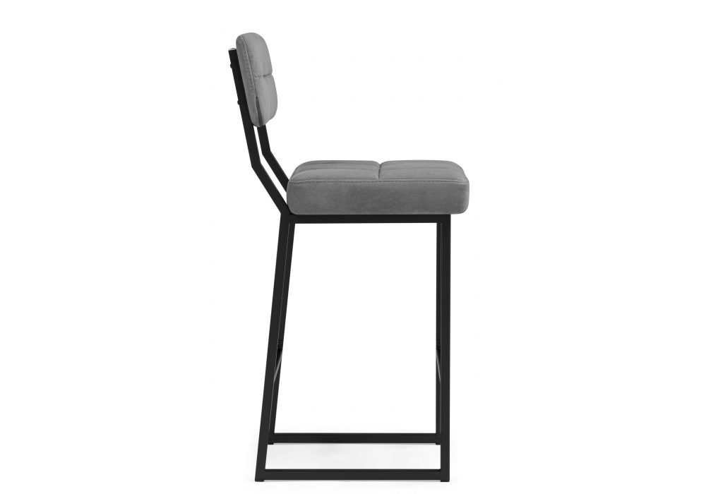 Полубарный стул Ларс selfie grey / черный