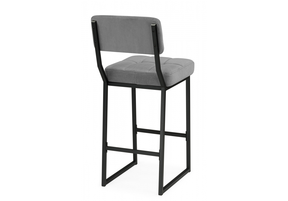 Полубарный стул Ларс selfie grey / черный