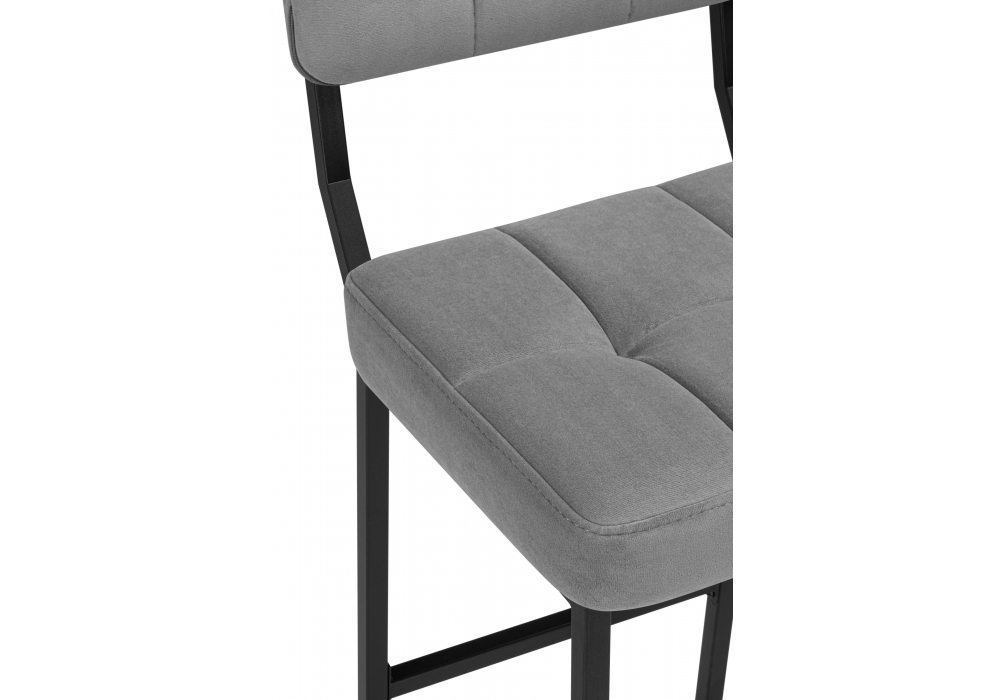 Полубарный стул Ларс selfie grey / черный