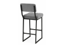 Полубарный стул Ларс selfie grey / черный