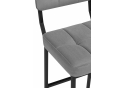 Полубарный стул Ларс selfie grey / черный