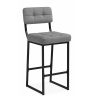 Полубарный стул Ларс selfie grey / черный