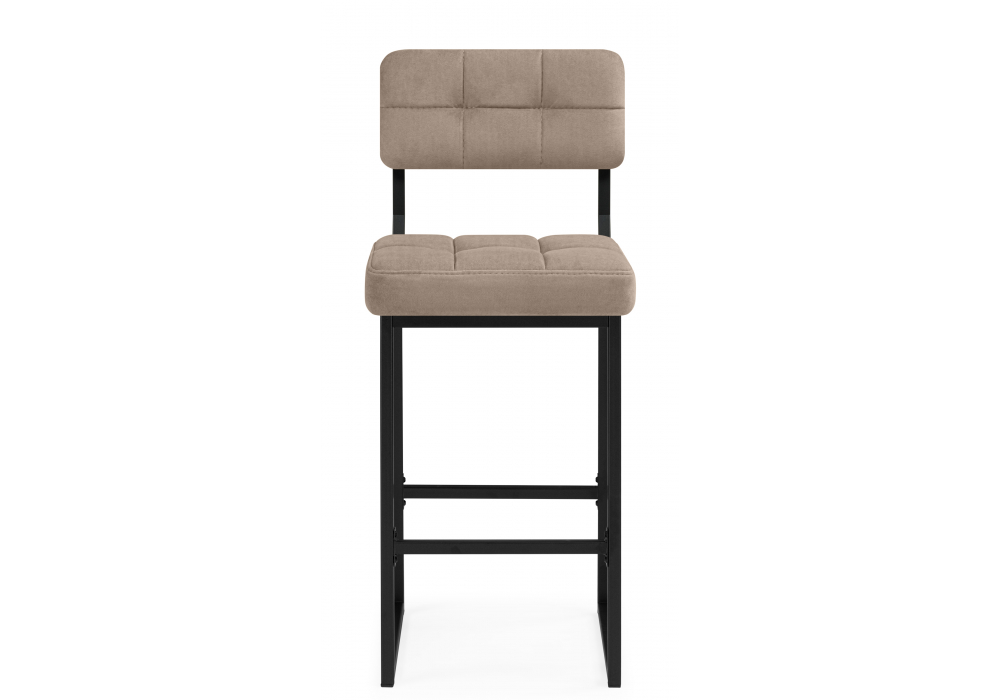 Полубарный стул Ларс selfie mocco / черный