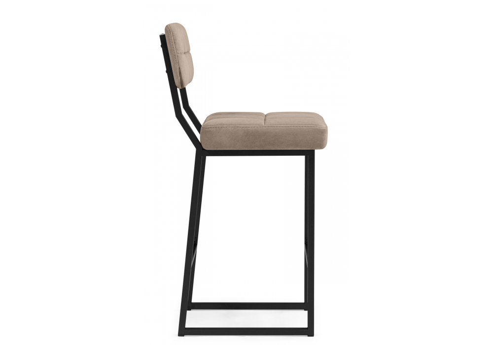 Полубарный стул Ларс selfie mocco / черный