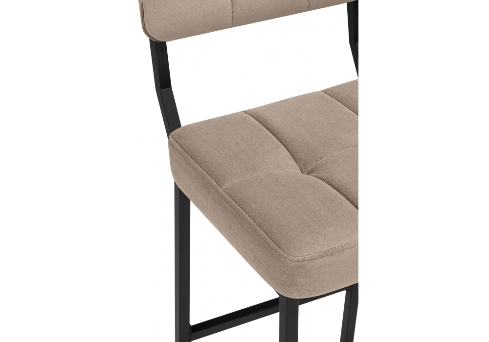 Полубарный стул Ларс selfie mocco / черный