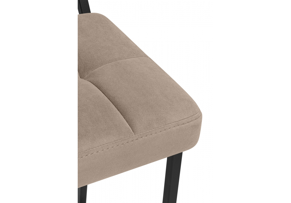 Полубарный стул Ларс selfie mocco / черный