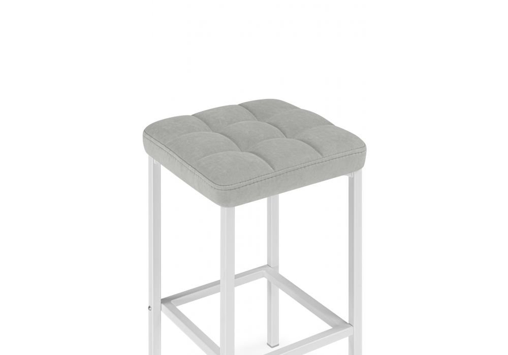 Полубарный стул Лофт мадера 20 / белый матовый