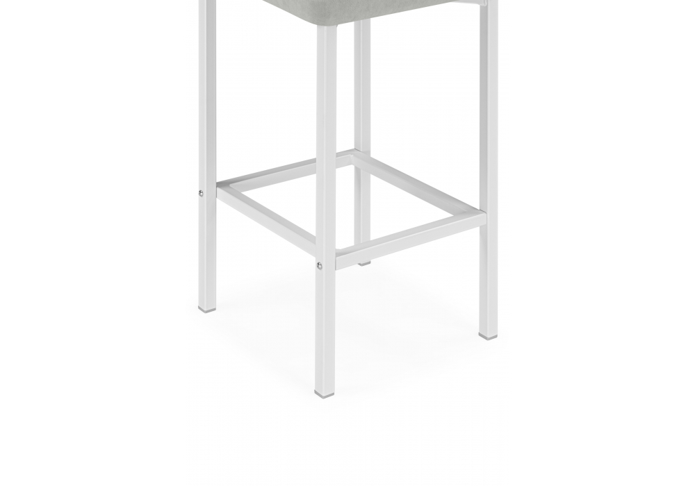 Полубарный стул Лофт мадера 20 / белый матовый