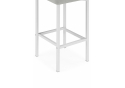 Полубарный стул Лофт мадера 20 / белый матовый