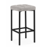 Полубарный стул Лофт серый (катания сильвер) / черный