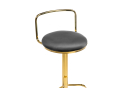 Полубарный стул Lusia dark gray  / gold