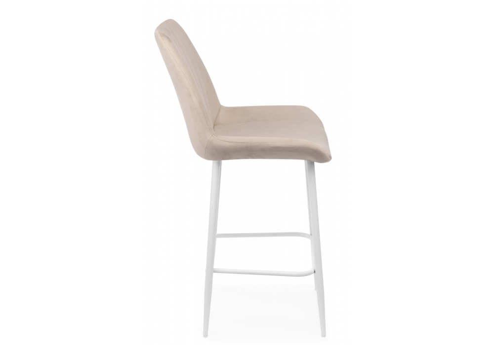Полубарный стул Седа 360 бежевый (zd 210) / белый