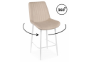 Полубарный стул Седа 360 бежевый (zd 210) / белый