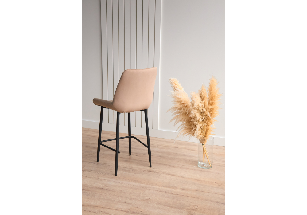 Полубарный стул Седа 360 бежевый (zd 210) / черный