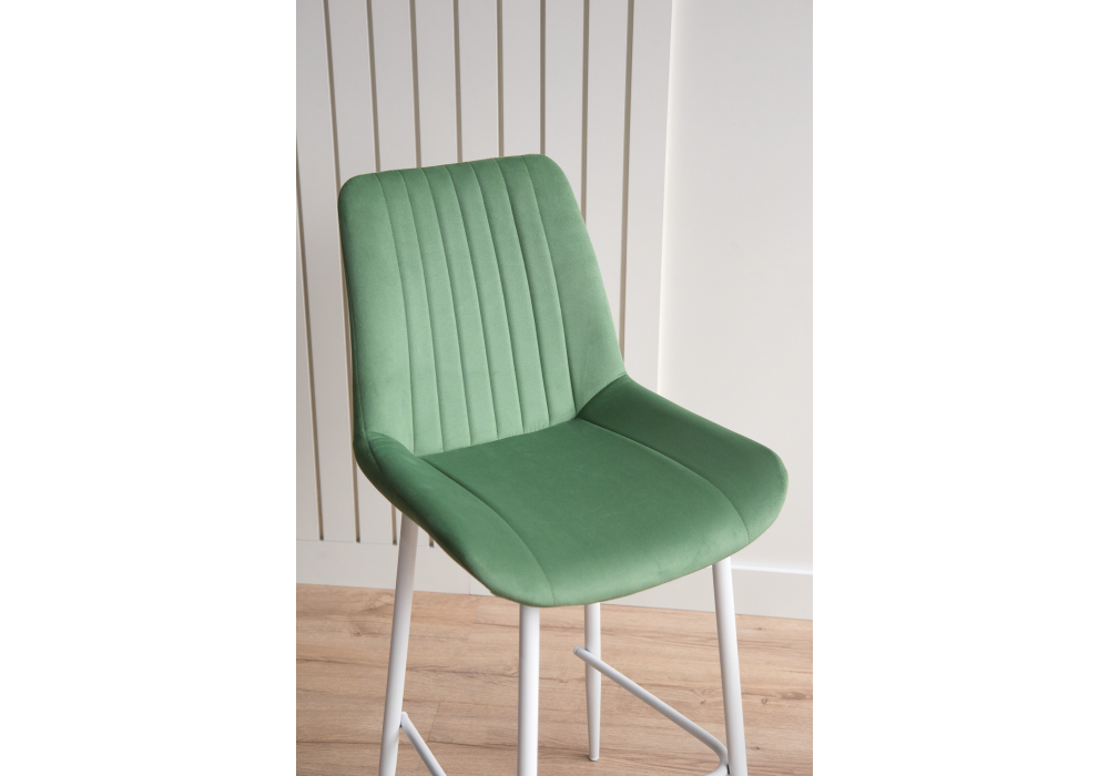 Полубарный стул Седа 360 фисташковый (zd 651) / белый