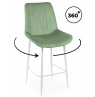Полубарный стул Седа 360 фисташковый (zd 651) / белый