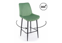 Полубарный стул Седа 360 фисташковый (zd 651) / черный