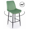 Полубарный стул Седа 360 фисташковый (zd 651) / черный
