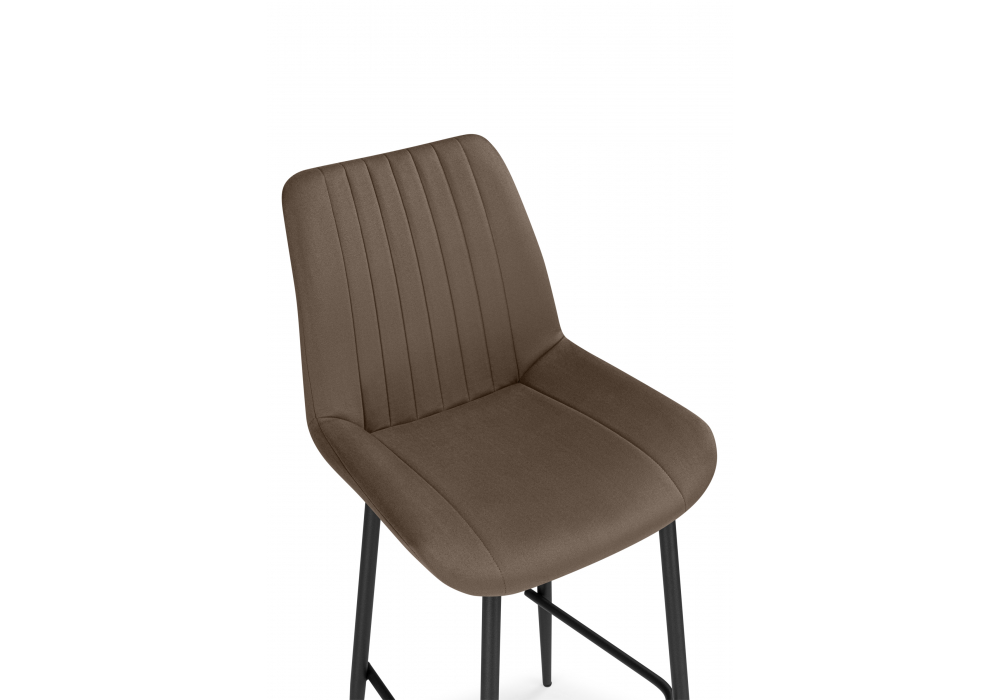 Полубарный стул Седа 360 коричневый (zd 233) / черный