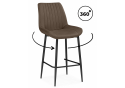 Полубарный стул Седа 360 коричневый (zd 233) / черный