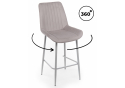 Полубарный стул Седа 360 латте (zd 290) / серый