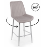 Полубарный стул Седа 360 латте (zd 290) / серый