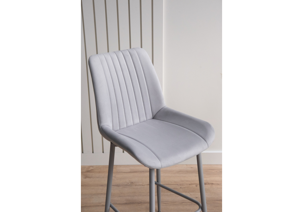 Полубарный стул Седа 360 светло-серый (zd 960) / серый