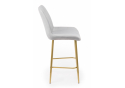 Полубарный стул Седа 360 светло-серый (zd 960) / золотой