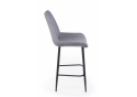 Полубарный стул Седа 360 темно-серый (zd 995) / черный