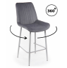 Полубарный стул Седа 360 темно-серый (zd 995) / серый
