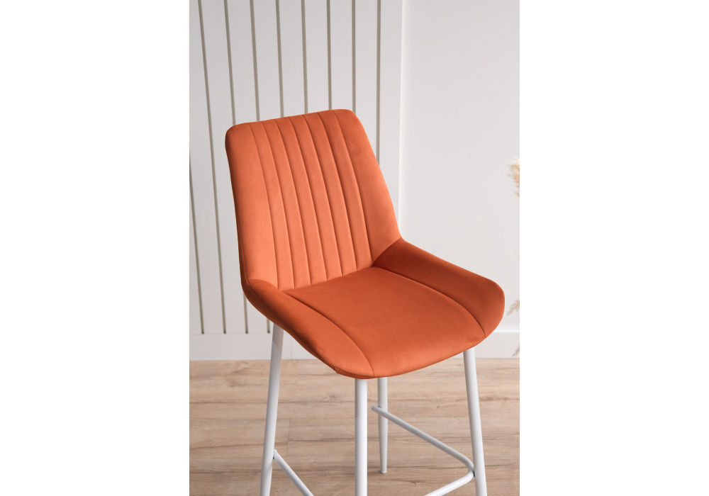 Полубарный стул Седа 360 терракотовый (zd 432) / белый