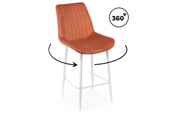 Барный стул Paskal white / chrome