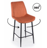 Полубарный стул Седа 360 терракотовый (zd 432) / черный