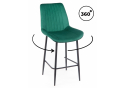Полубарный стул Седа 360 зеленый (zd 667) / черный