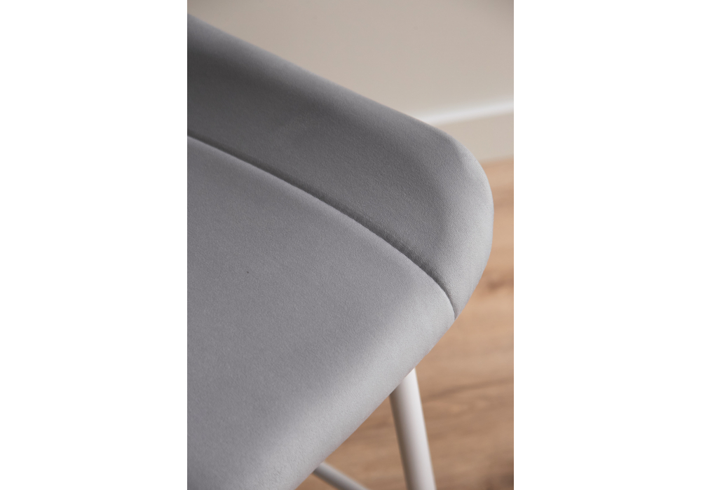 Полубарный стул Седа светло-серый (zd 960) / белый