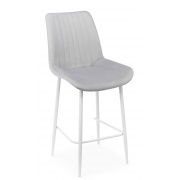 Полубарный стул Седа светло-серый (zd 960) / белый