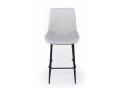 Полубарный стул Седа светло-серый (zd 960) / черный