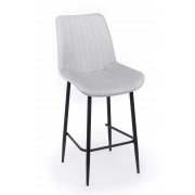 Полубарный стул Седа светло-серый (zd 960) / черный