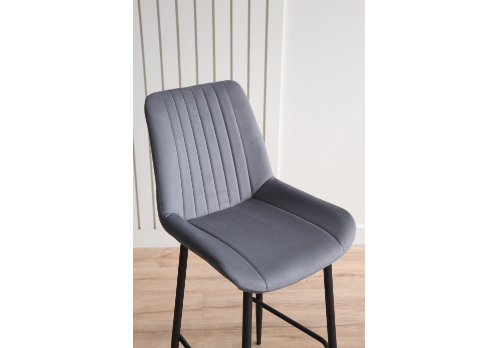 Полубарный стул Седа темно-серый (zd 995) / черный