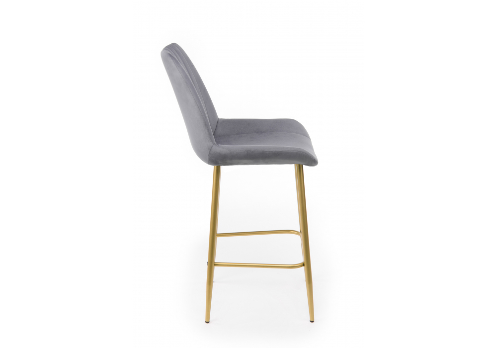 Полубарный стул Седа темно-серый (zd 995) / золотой