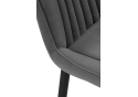 Полубарный стул Седа велюр темно-серый  / черный