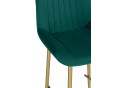 Полубарный стул Седа зеленый (zd 667) / золотой