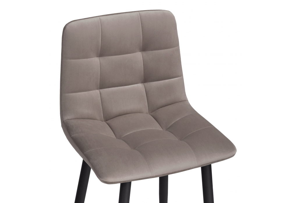 Полубарный стул Симпл латте / черный