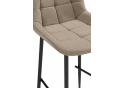 Полубарный стул Стронг вращающийся латте велютто 08 / черный каркас