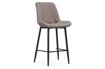 Полубарный стул Вейв латте / черный